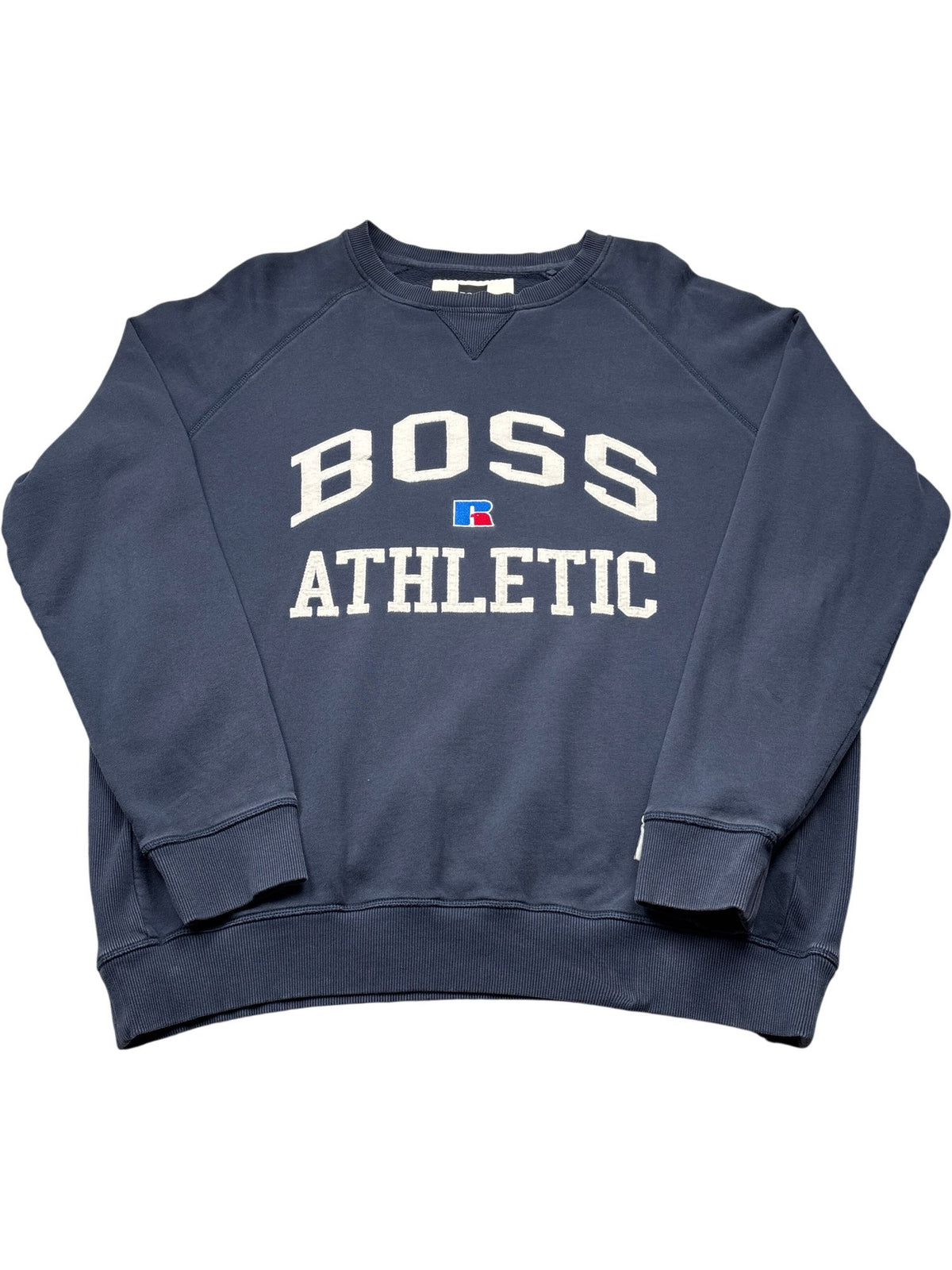 Vintage Navy Boss Athletic Sweatshirt (XL)