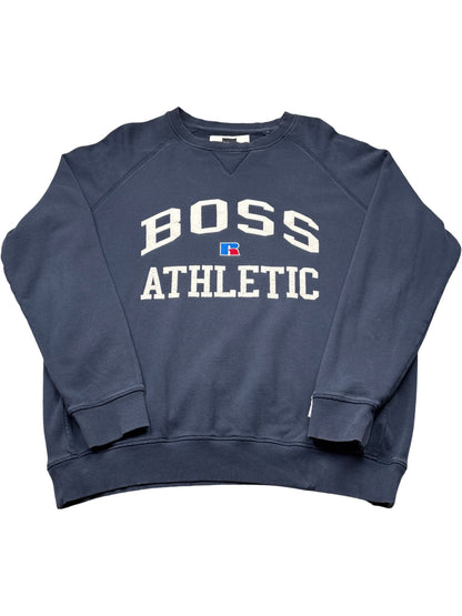 Vintage Navy Boss Athletic Sweatshirt (XL)