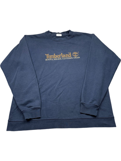 Vintage Navy Timberland Sweatshirt 90s (XL)
