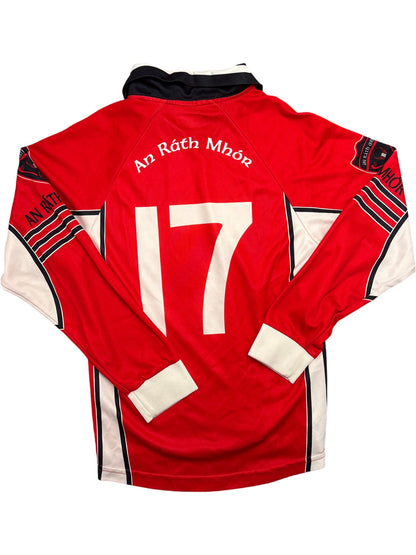 Vintage Red O'Neills Jersey An Ráth Mhór 17 Kids 13-14 (XXS)