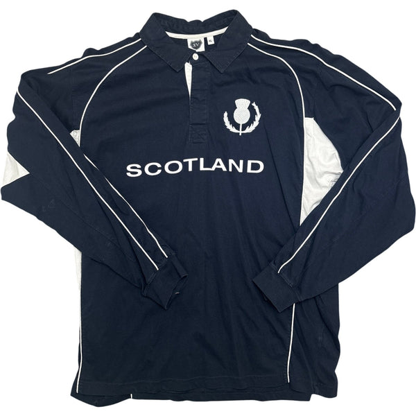 Vintage Navy Scotland Rugby Shirt (XL)