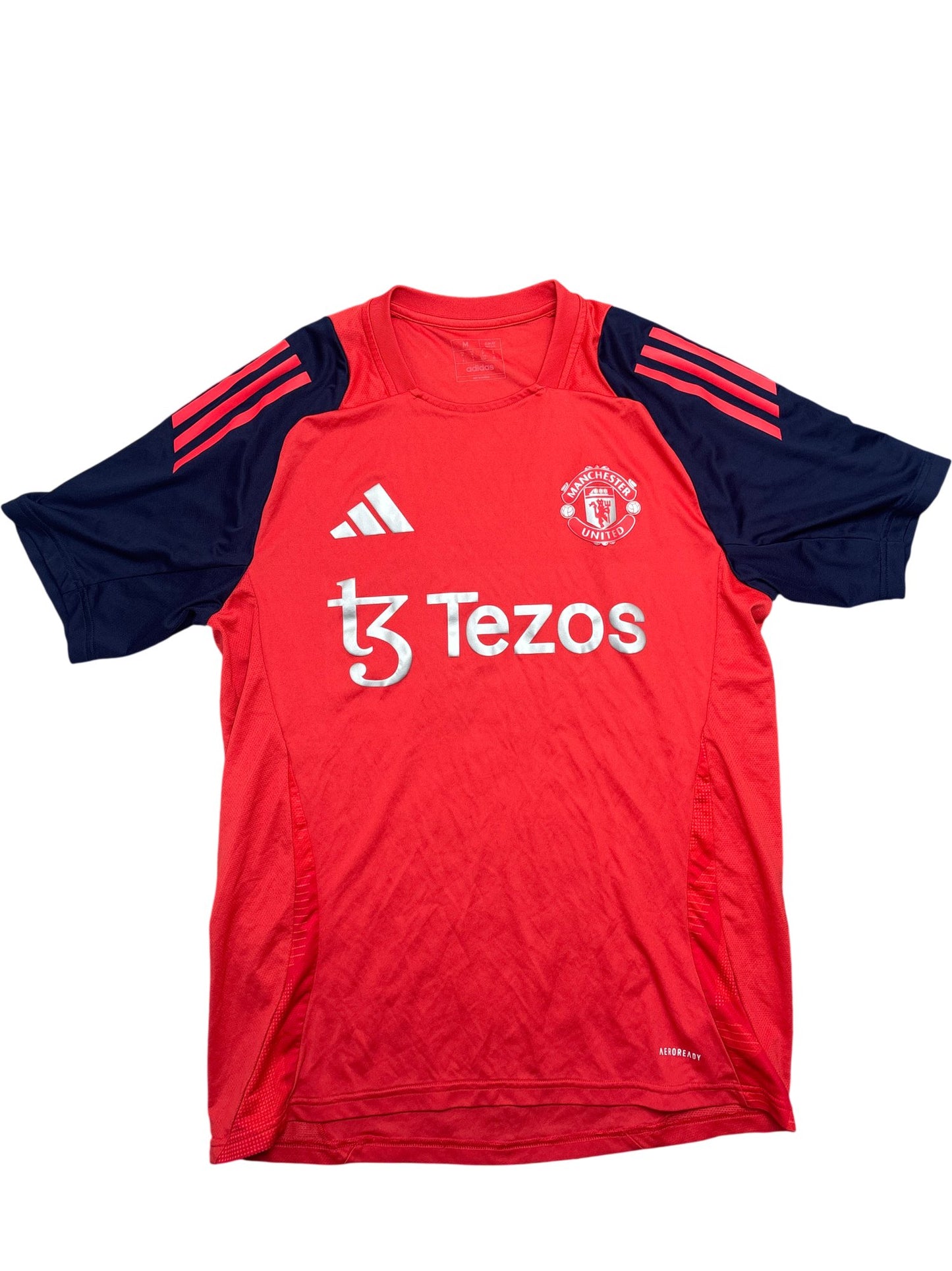 Vintage Red Adidas Manchester United Jersey (M)