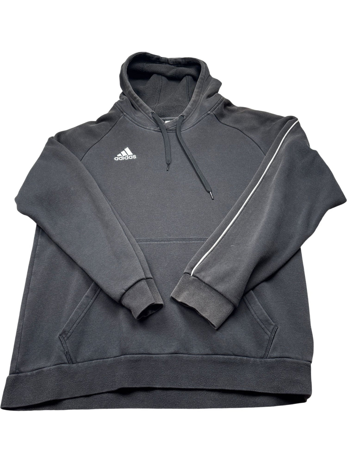 Vintage Black Adidas Hoodie (L)