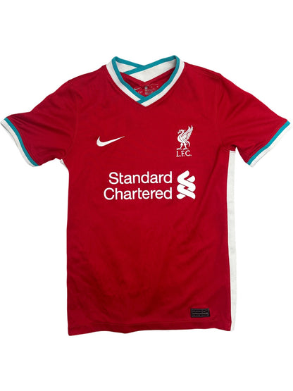Vintage Red Liverpool Football Jersey Kids 9-10 (XXS)