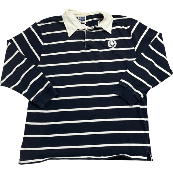 Vintage Navy Rugby Shirt Scotland (L)