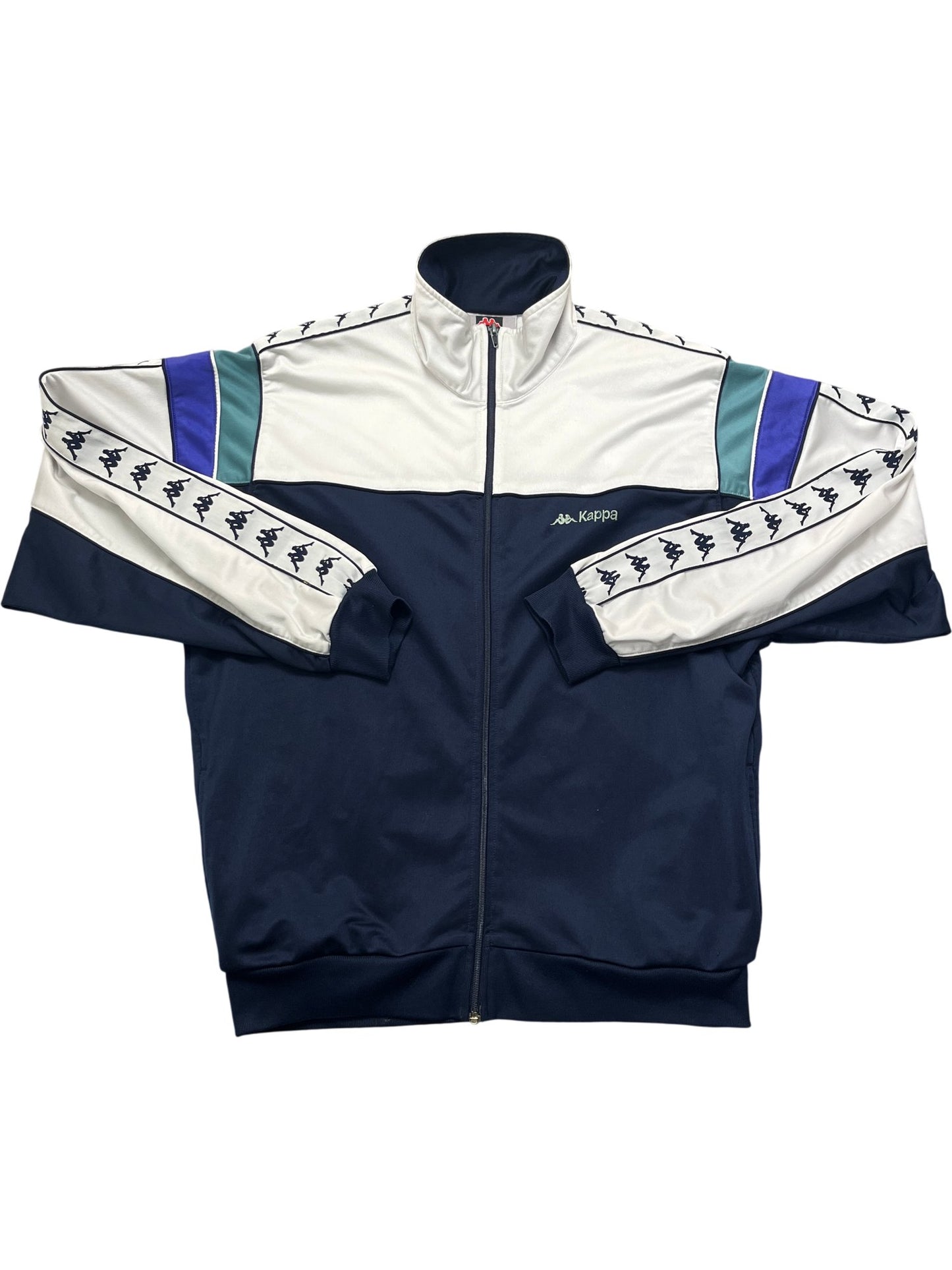 Vintage White Kappa Track Jacket 90s (L)