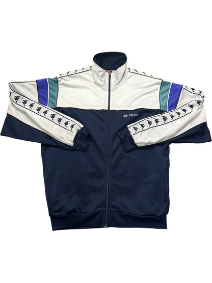 Vintage White Kappa Track Jacket 90s (L)