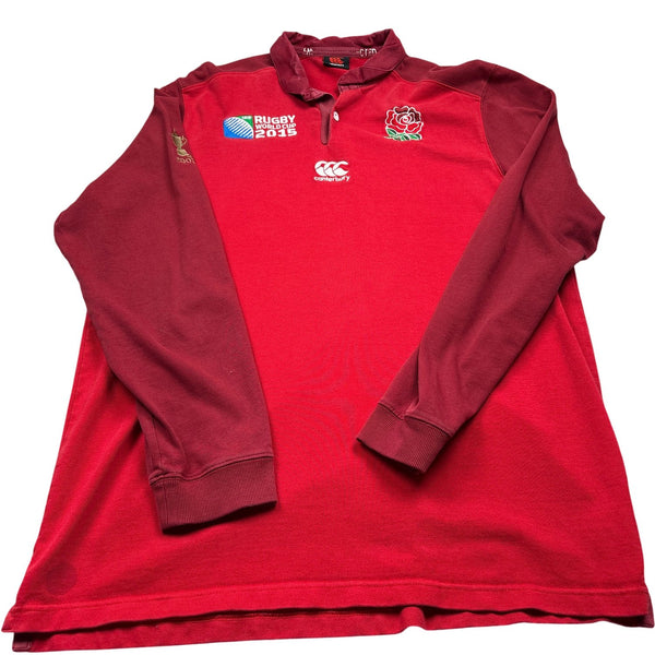 Vintage Red Canterbury Rugby World Cup 2015 Jersey (L)