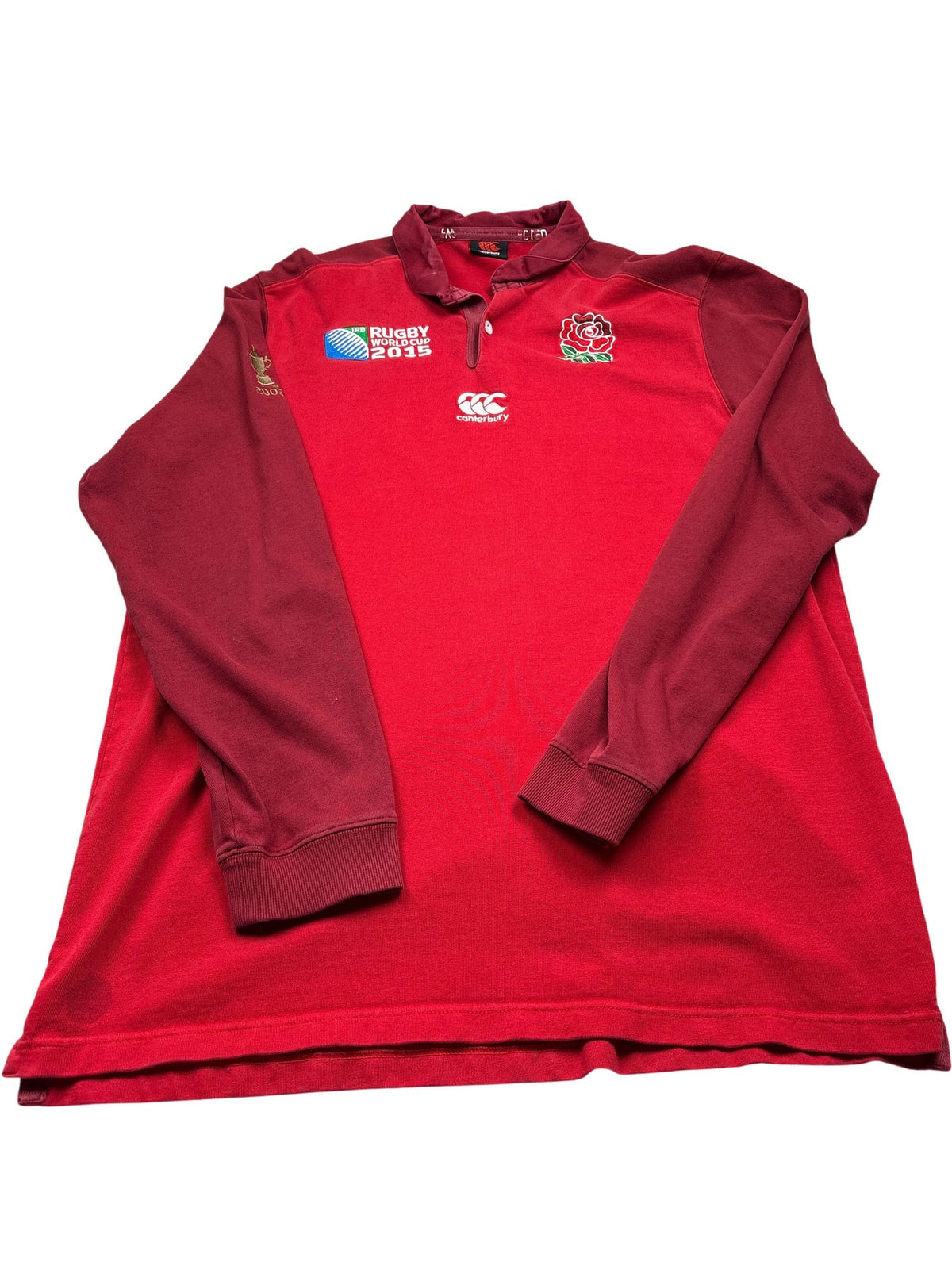 Vintage Red Canterbury Rugby World Cup 2015 Jersey (L)