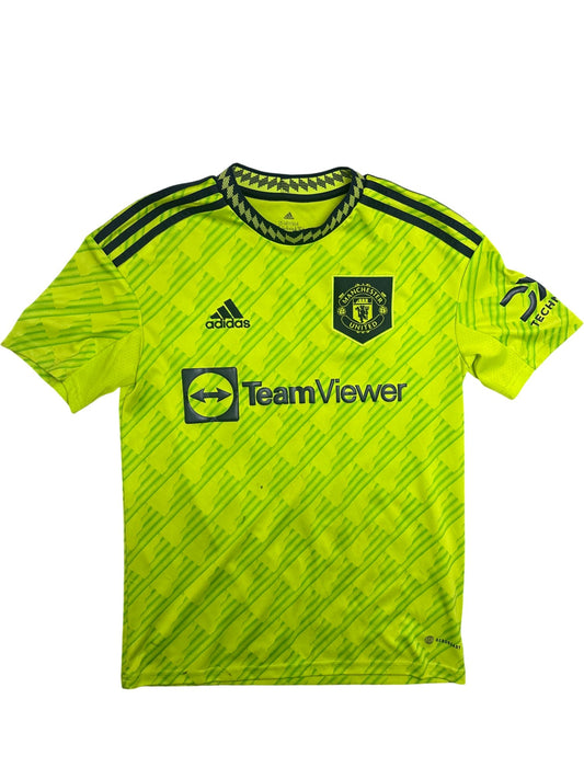 Vintage Yellow Adidas Manchester United Jersey Casemiro Kids 13-14 (XXS)