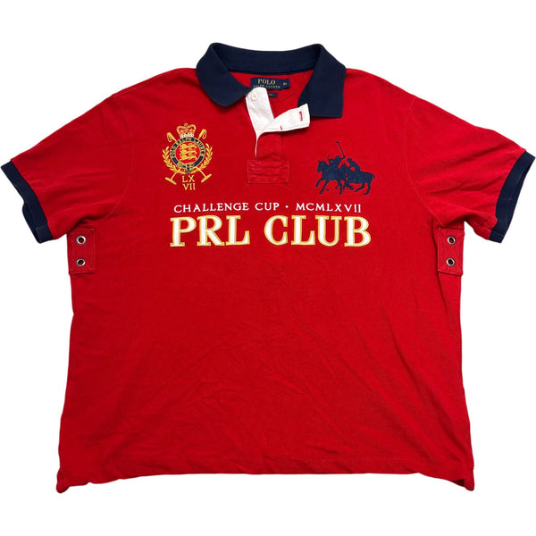 Vintage Red Polo Ralph Lauren Shirt PRL Club (L)