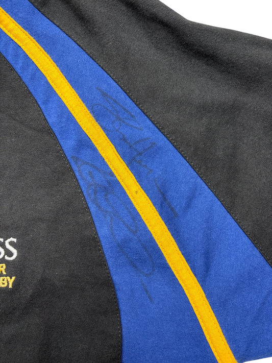 Vintage Black Guinness Signed Leinster Rugby Shirt (L)