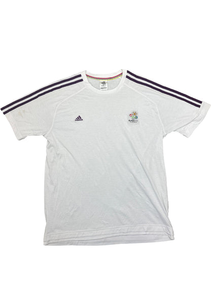Vintage White Adidas T-Shirt Euro 2012 (L)