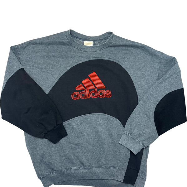 Vintage Grey Adidas Crewneck Sweatshirt (L)