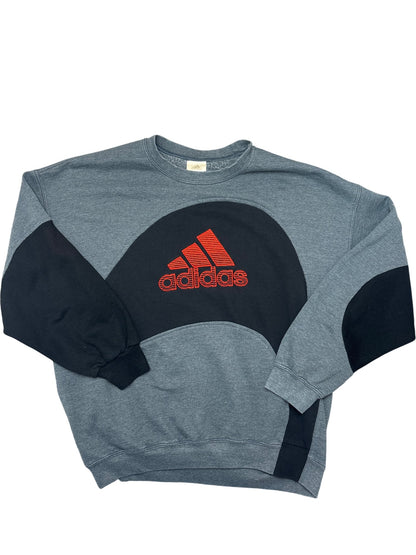 Vintage Grey Adidas Crewneck Sweatshirt (L)