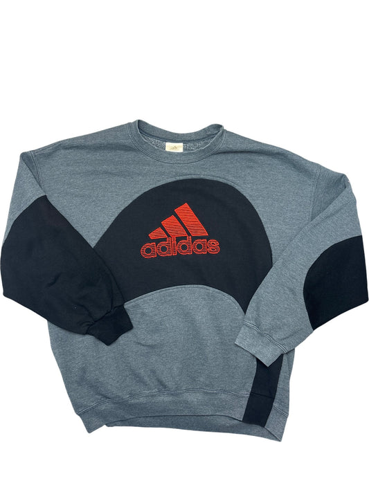 Vintage Grey Adidas Crewneck Sweatshirt (L)