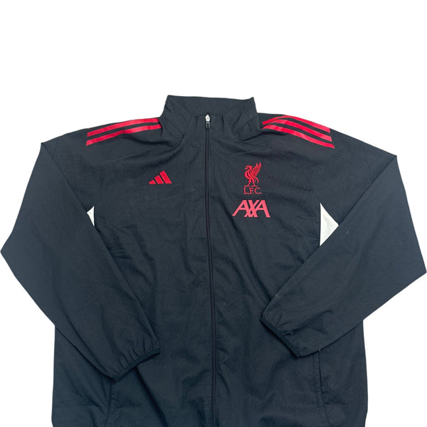 Vintage Black Adidas Sport Jacket Liverpool FC (XXL)
