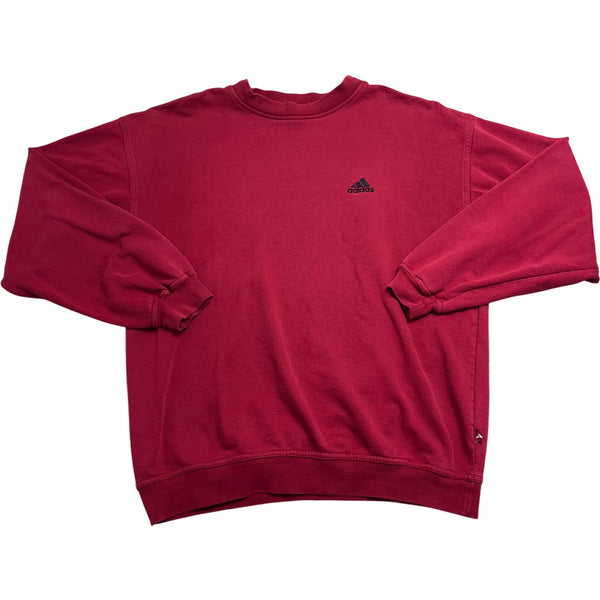 Vintage Red Adidas Crewneck Sweatshirt (L)