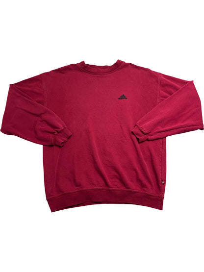 Vintage Red Adidas Crewneck Sweatshirt (L)