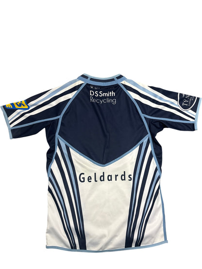 Vintage Blue Canterbury Rugby Shirt Cardiff Blues (M)