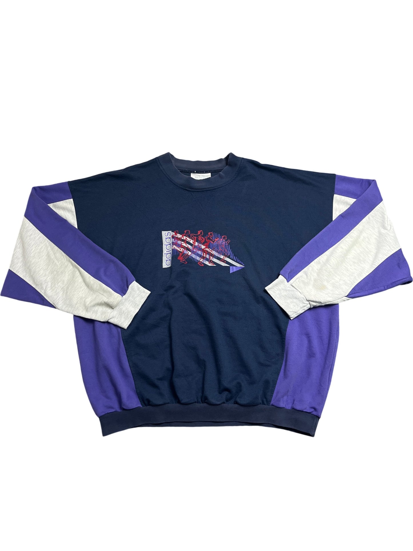 Vintage Blue Adidas Sweatshirt XL 90s (XL)