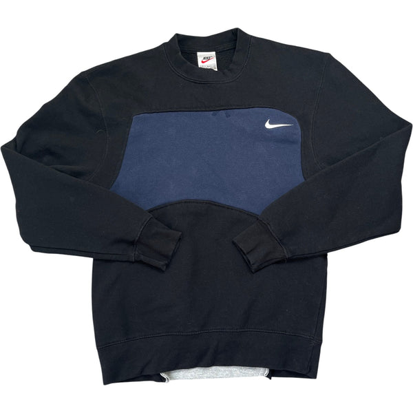 Vintage Black Nike Crewneck Sweatshirt 90s (XS)