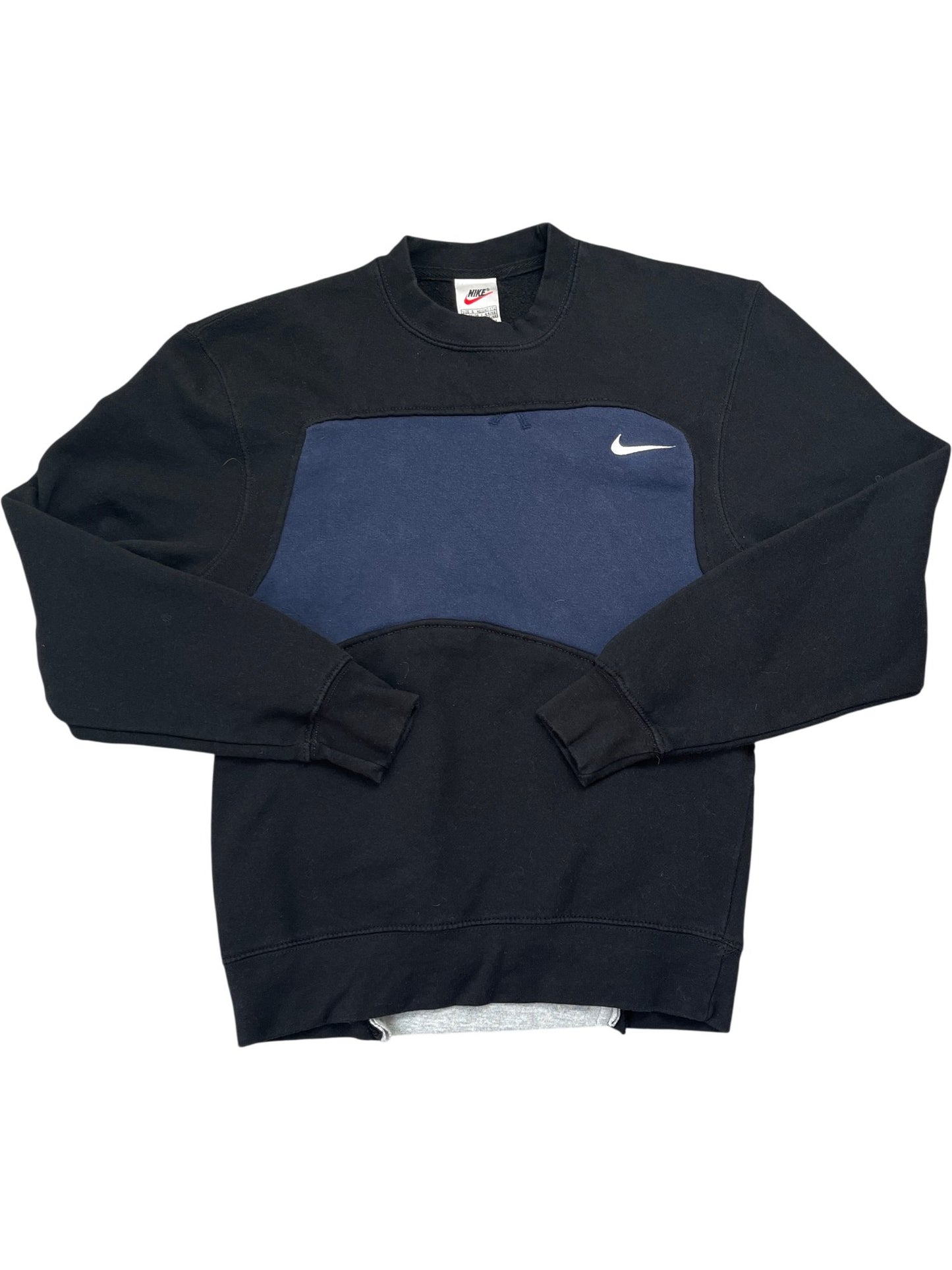 Vintage Black Nike Crewneck Sweatshirt 90s (XS)