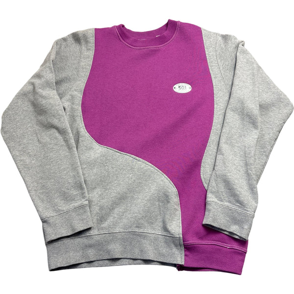 Vintage Purple and Grey 501 Crewneck Sweatshirt (XL)