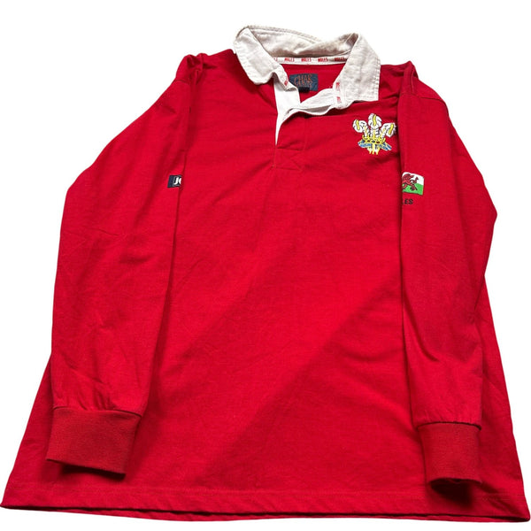 Vintage Red Rugby Shirt Wales (M)