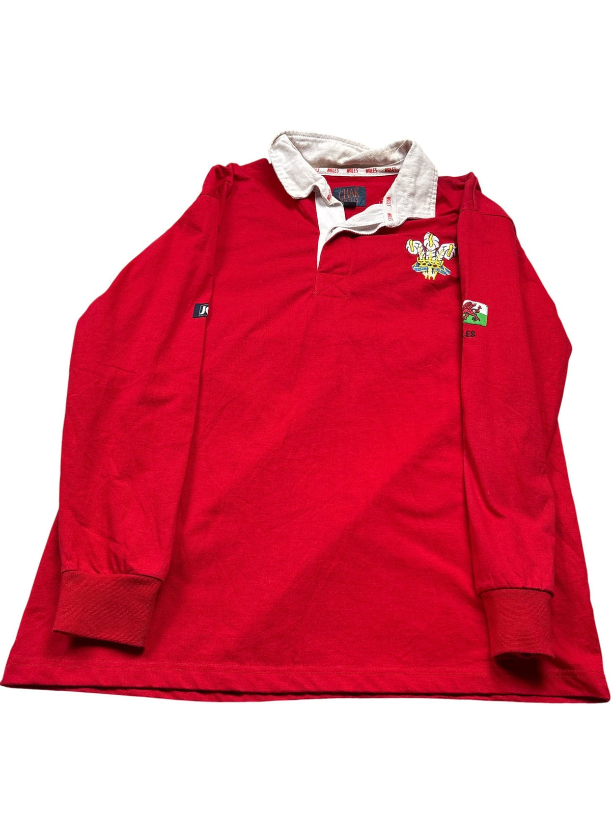 Vintage Red Rugby Shirt Wales (M)