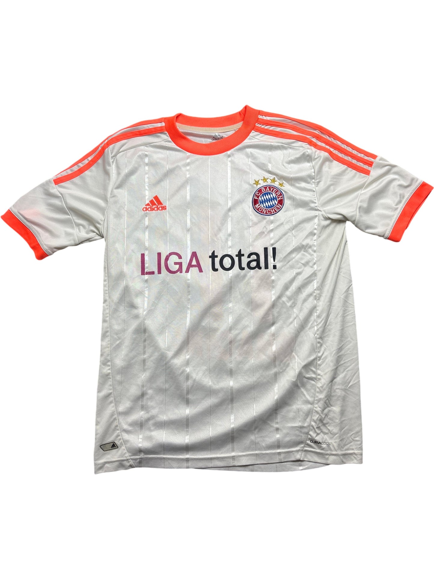 Vintage White Adidas Bayern Munich Jersey Shaqiri 2012/2013 (M)