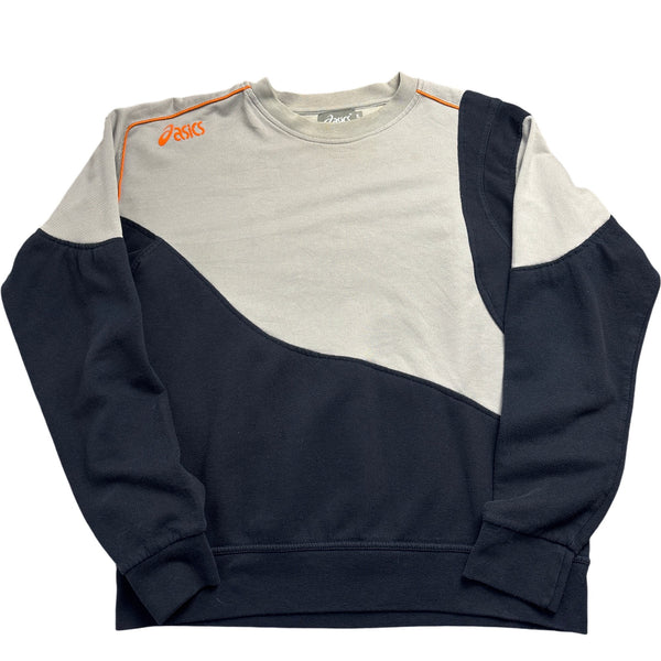 Vintage Grey Asics Crewneck Sweatshirt 90s (XXL)