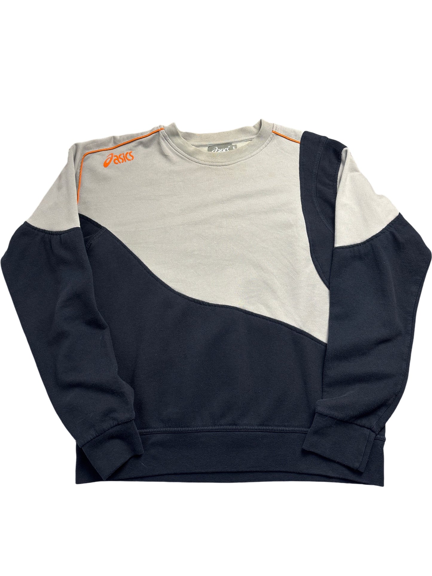 Vintage Grey Asics Crewneck Sweatshirt 90s (XXL)