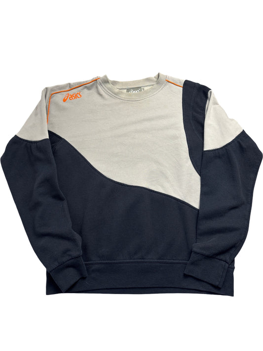 Vintage Grey Asics Crewneck Sweatshirt 90s (XXL)