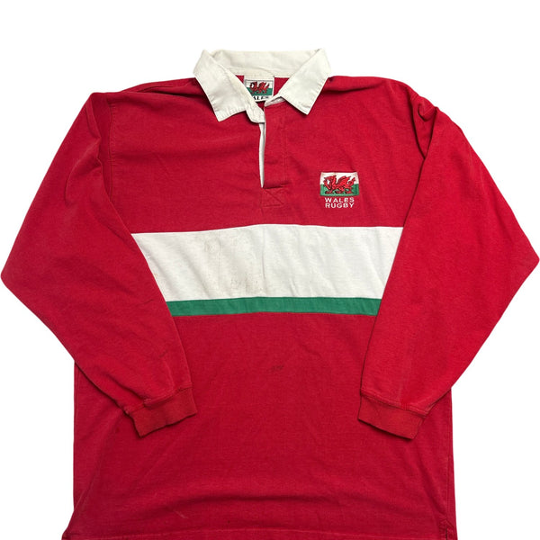 Vintage Red Wales Rugby Shirt (L)