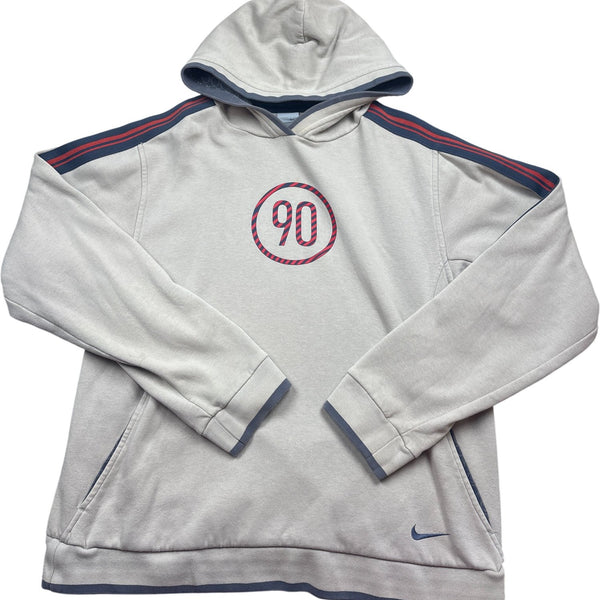 Vintage Grey Nike Hoodie 90s (L)