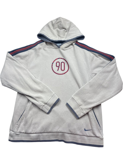 Vintage Grey Nike Hoodie 90s (L)