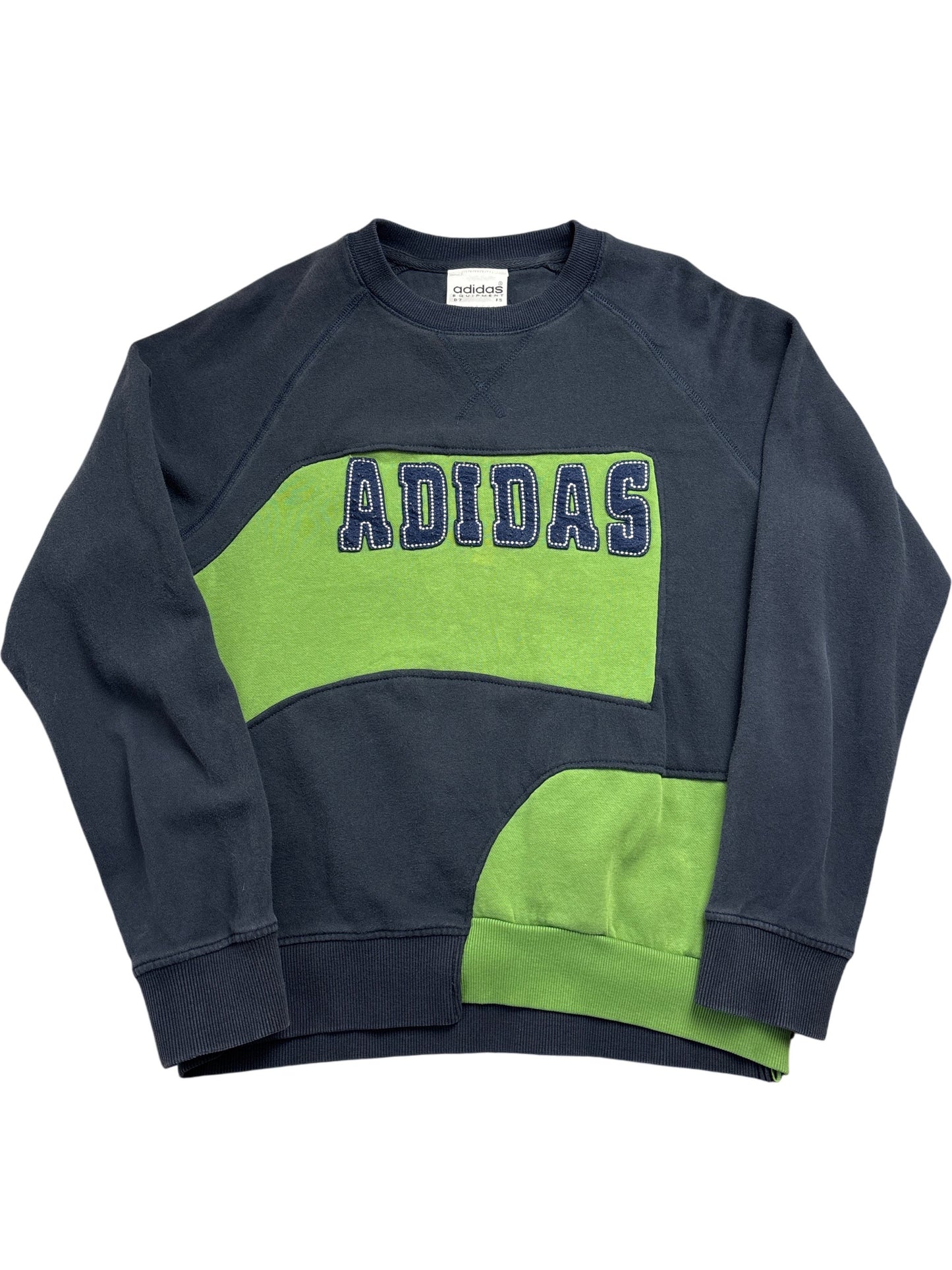Vintage Green Adidas Sweatshirt 90s (XXL)