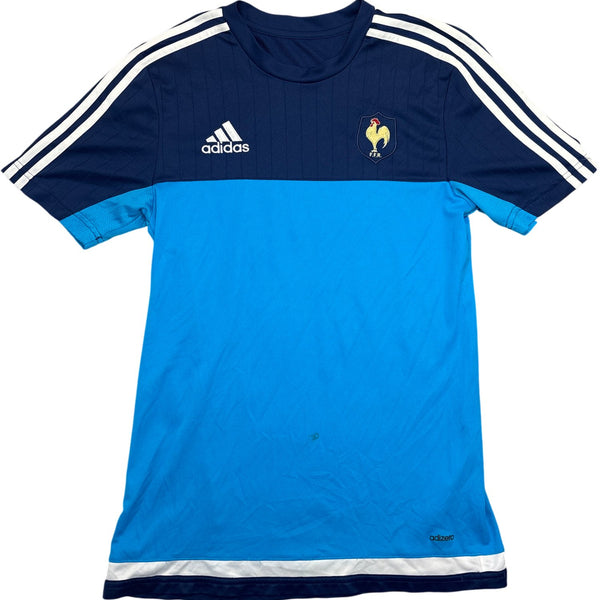 Vintage Blue Adidas T-Shirt FFR 2010s (S)