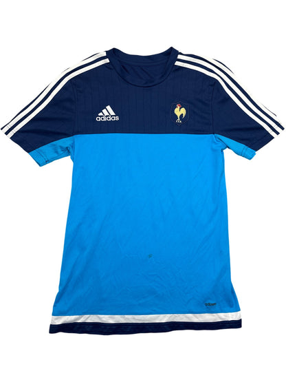 Vintage Blue Adidas T-Shirt FFR 2010s (S)