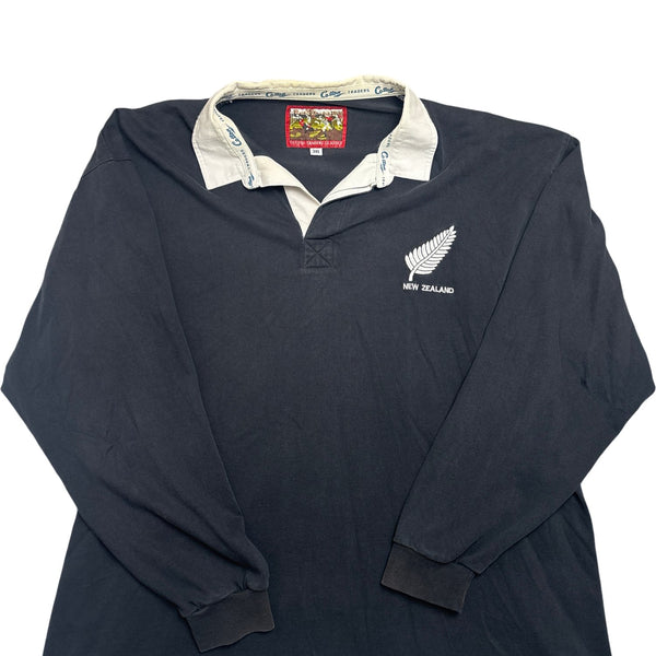 Vintage Black New Zealand Rugby Shirt 3XL (XXL)