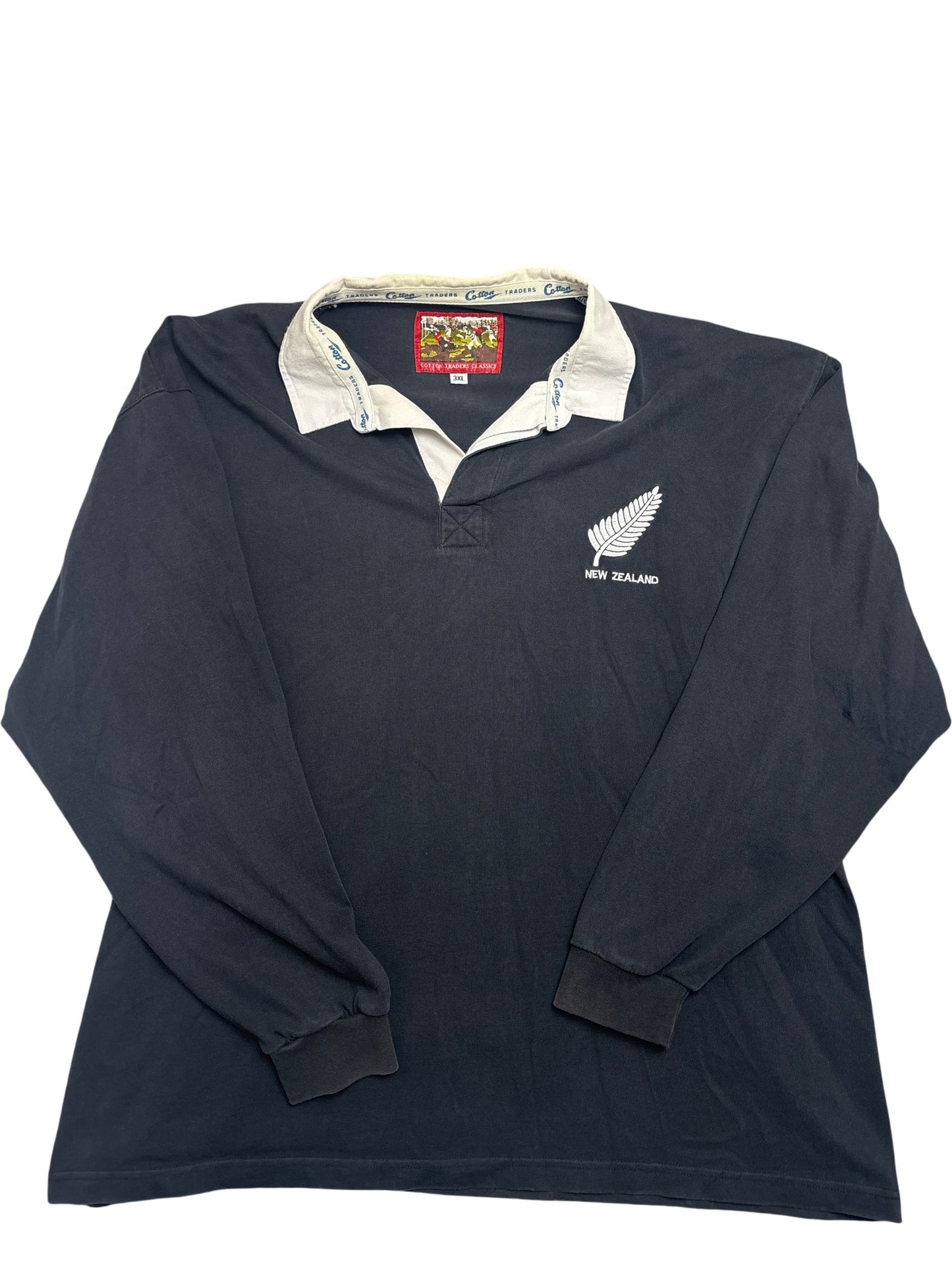 Vintage Black New Zealand Rugby Shirt 3XL (XXL)