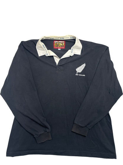 Vintage Black New Zealand Rugby Shirt 3XL (XXL)