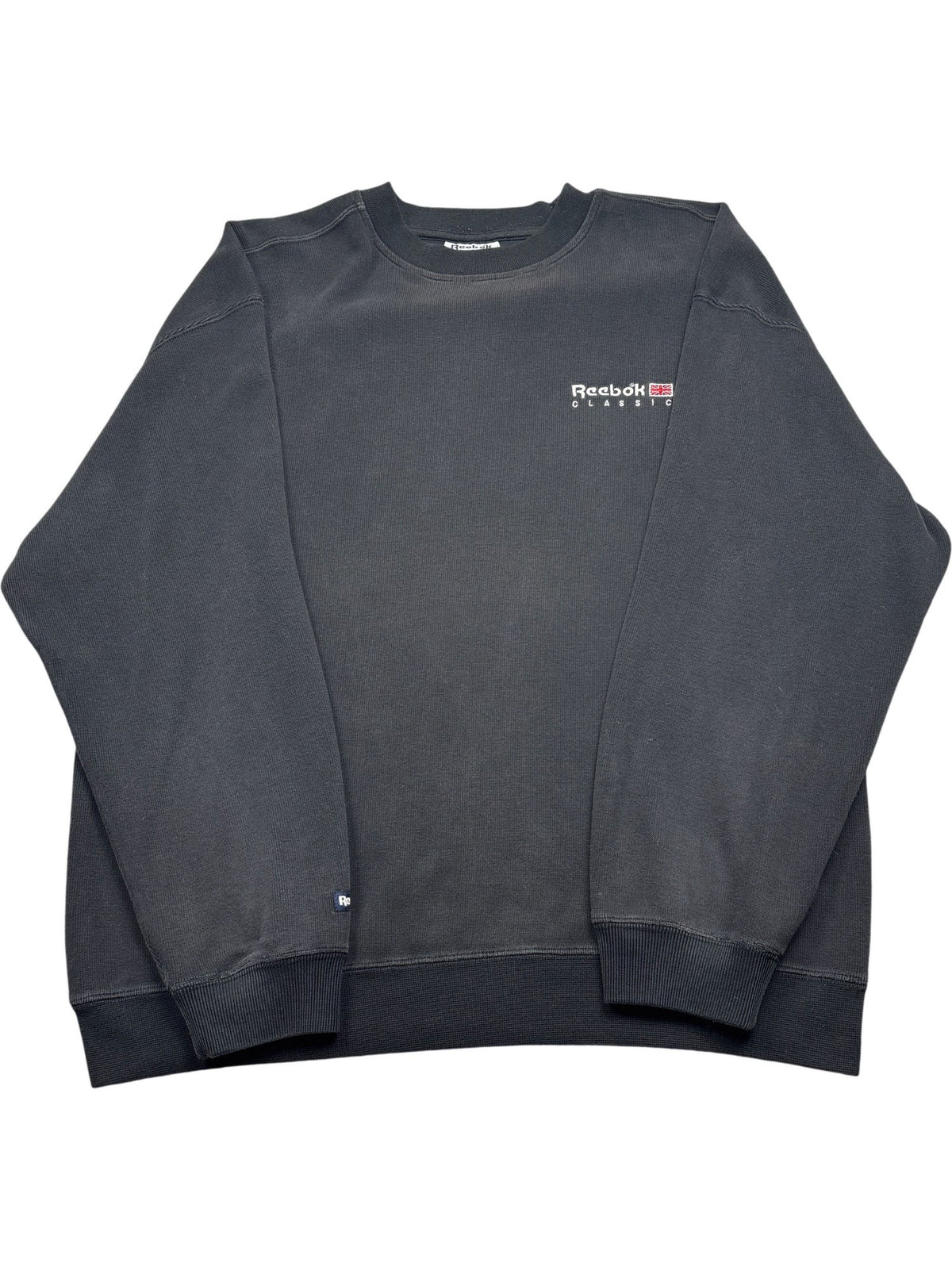 Vintage Black Reebok Crewneck Sweater (XL)