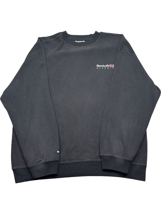Vintage Black Reebok Crewneck Sweater (XL)