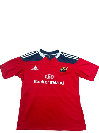 Vintage Red Adidas Rugby Jersey Munster (XXL)