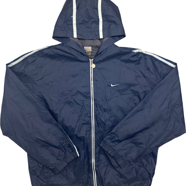 Vintage Navy Nike Windbreaker Jacket Y2K (M)