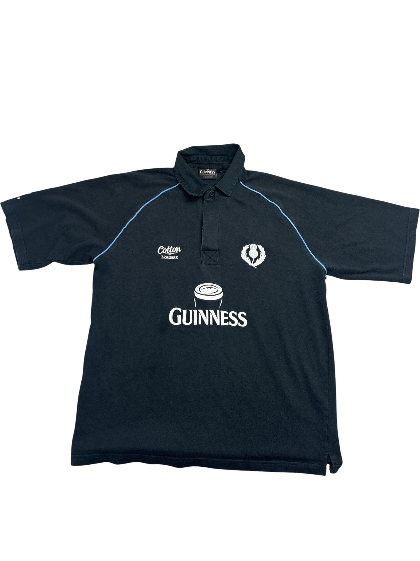 Vintage Black Guinness Rugby Shirt (L)
