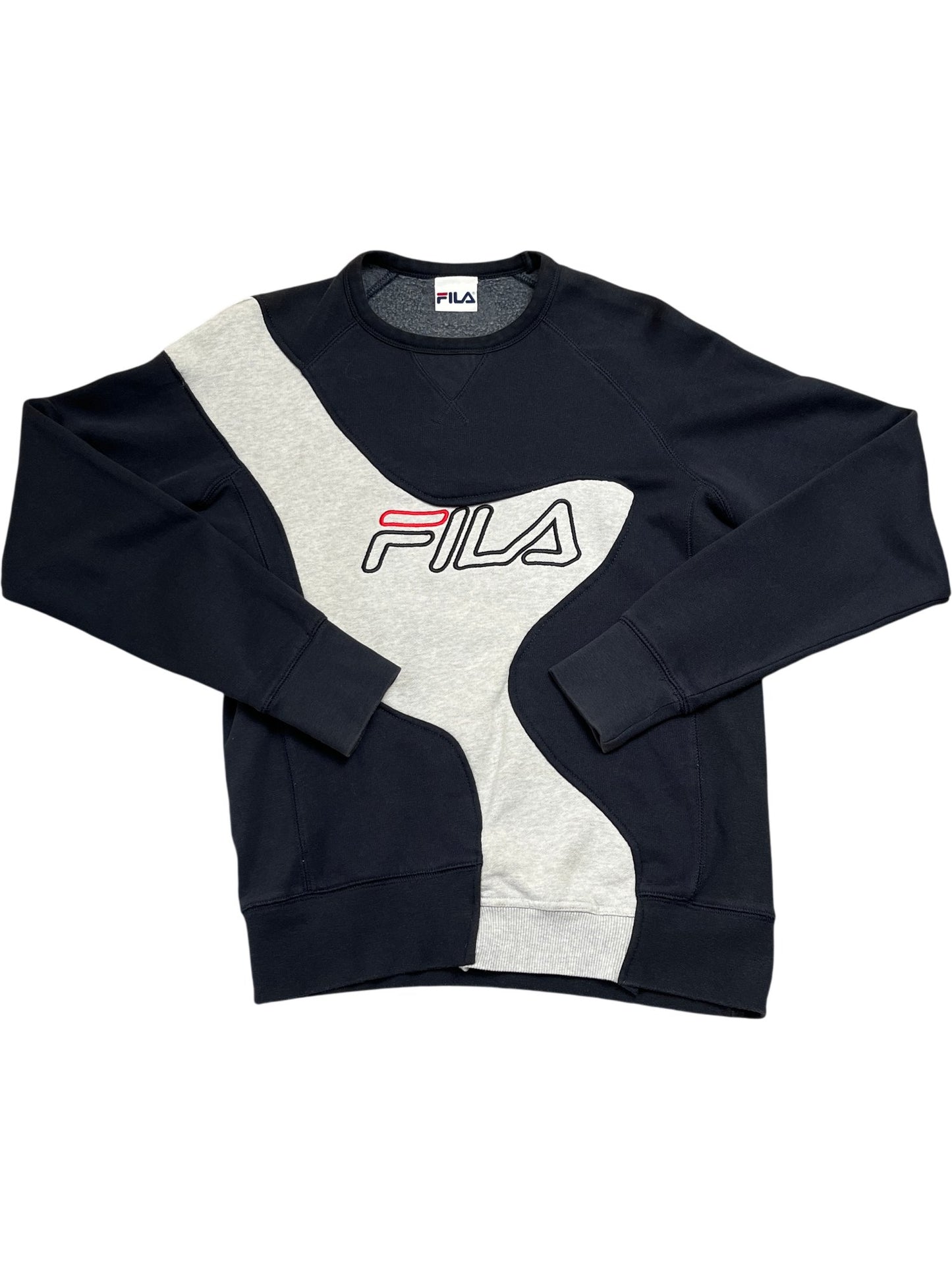 Vintage Navy Fila Crewneck Sweatshirt (S)