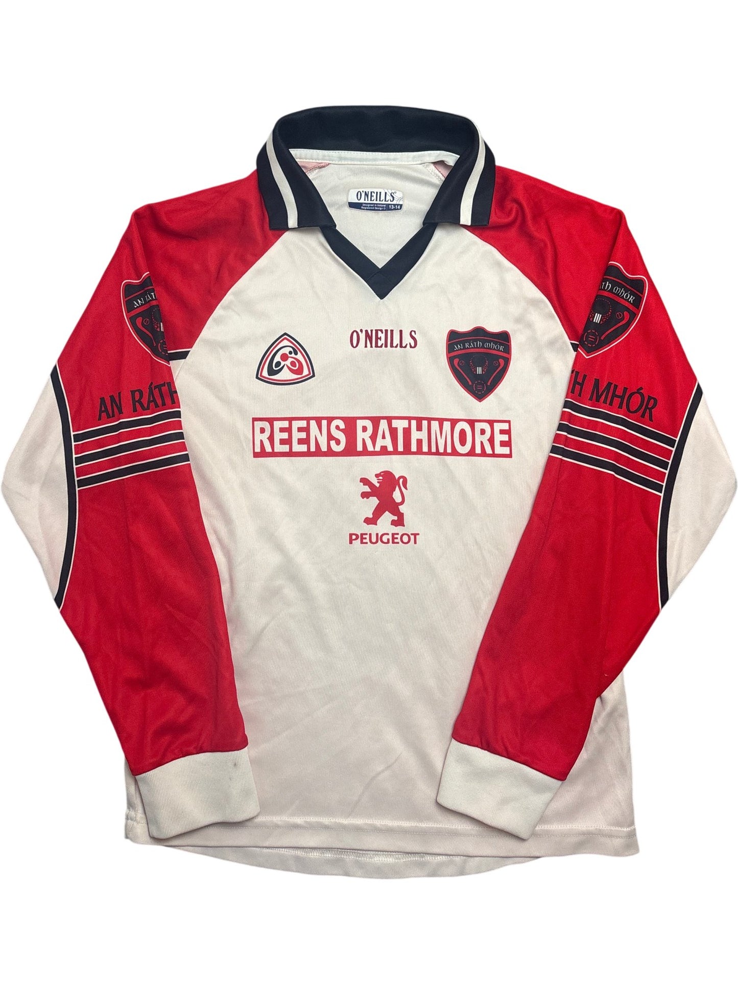 Vintage White O'Neills Jersey An Ráth Mór Kids 13-14 (XXS)
